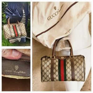 VINTAGE‎ GUCCI ACCESSORY COLLECTION BOSTON BAG GG